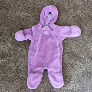 The North Face baby bunting fleece